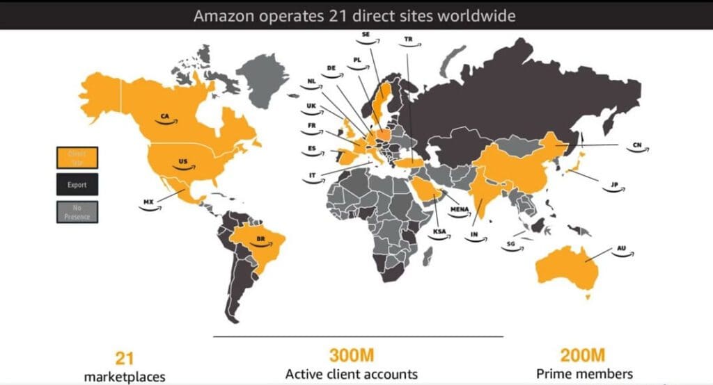 amazon sites worldwide
