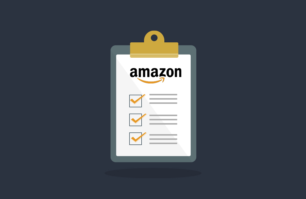 infographic of a clipboard with Amazon Checklist