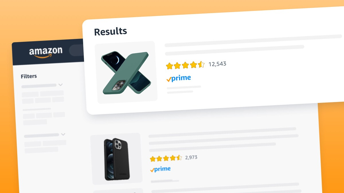 Screenshot of Amazon Prime Showing Products and Reviews