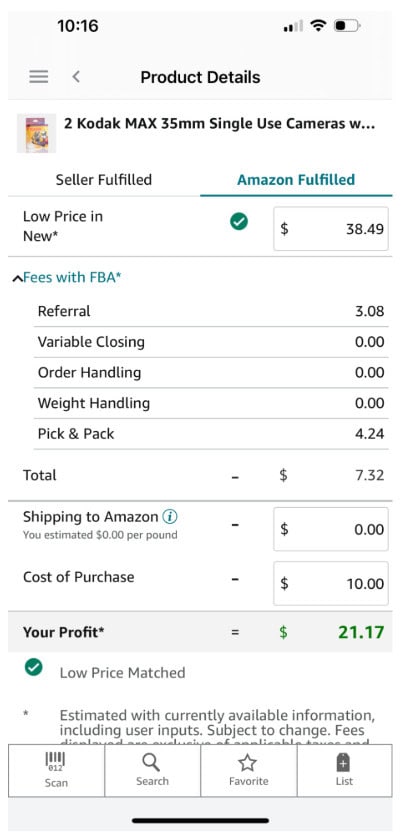 Amazon Product Details and Price