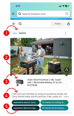 Elements of an Amazon Post