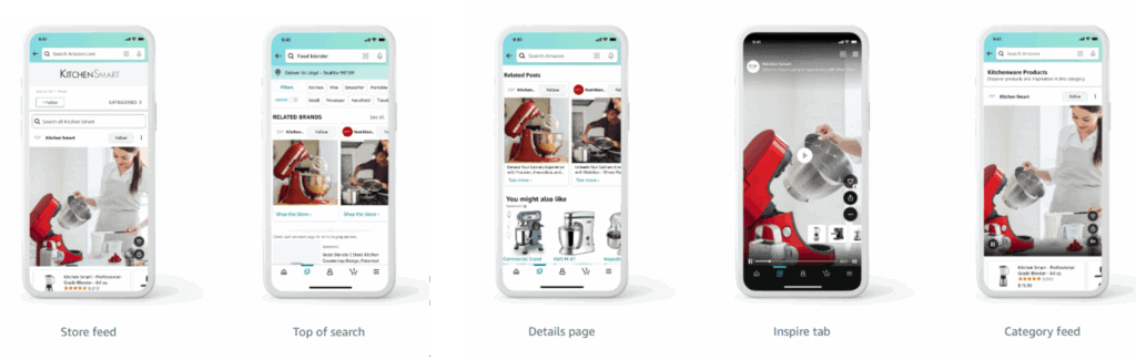 Where Amazon Posts Appear
