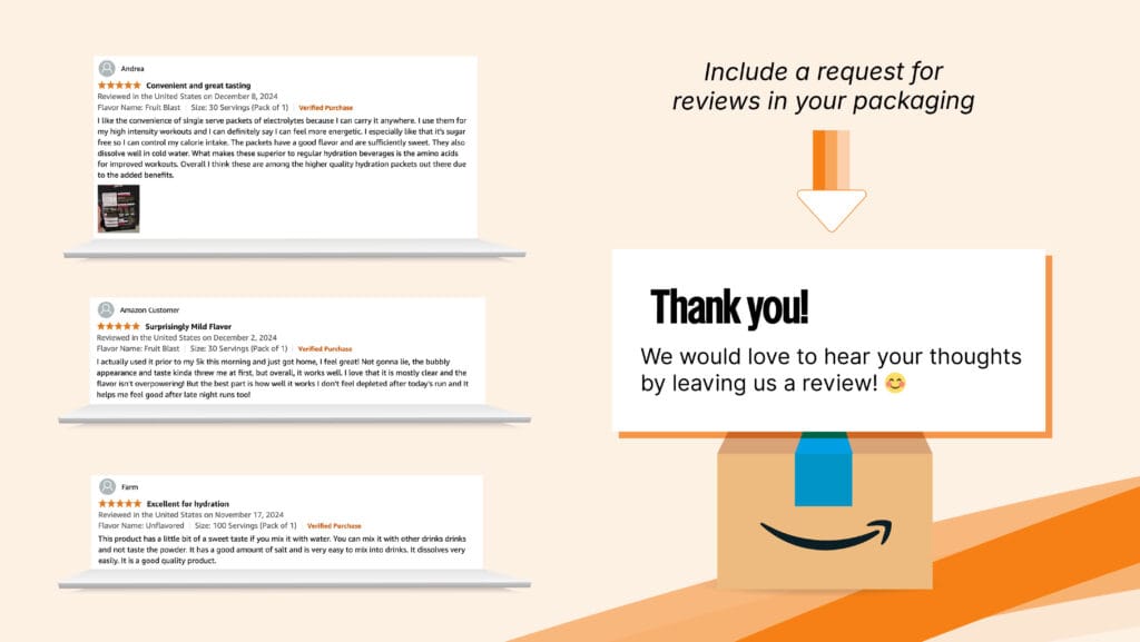 Collage of customer review screenshots with positive feedback and user-generated photos.