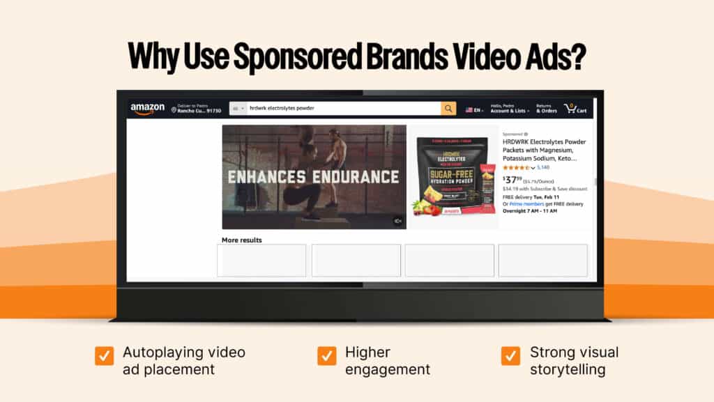 Engaging video ads appearing in search results Drives high engagement and conversions Focused on product storytelling